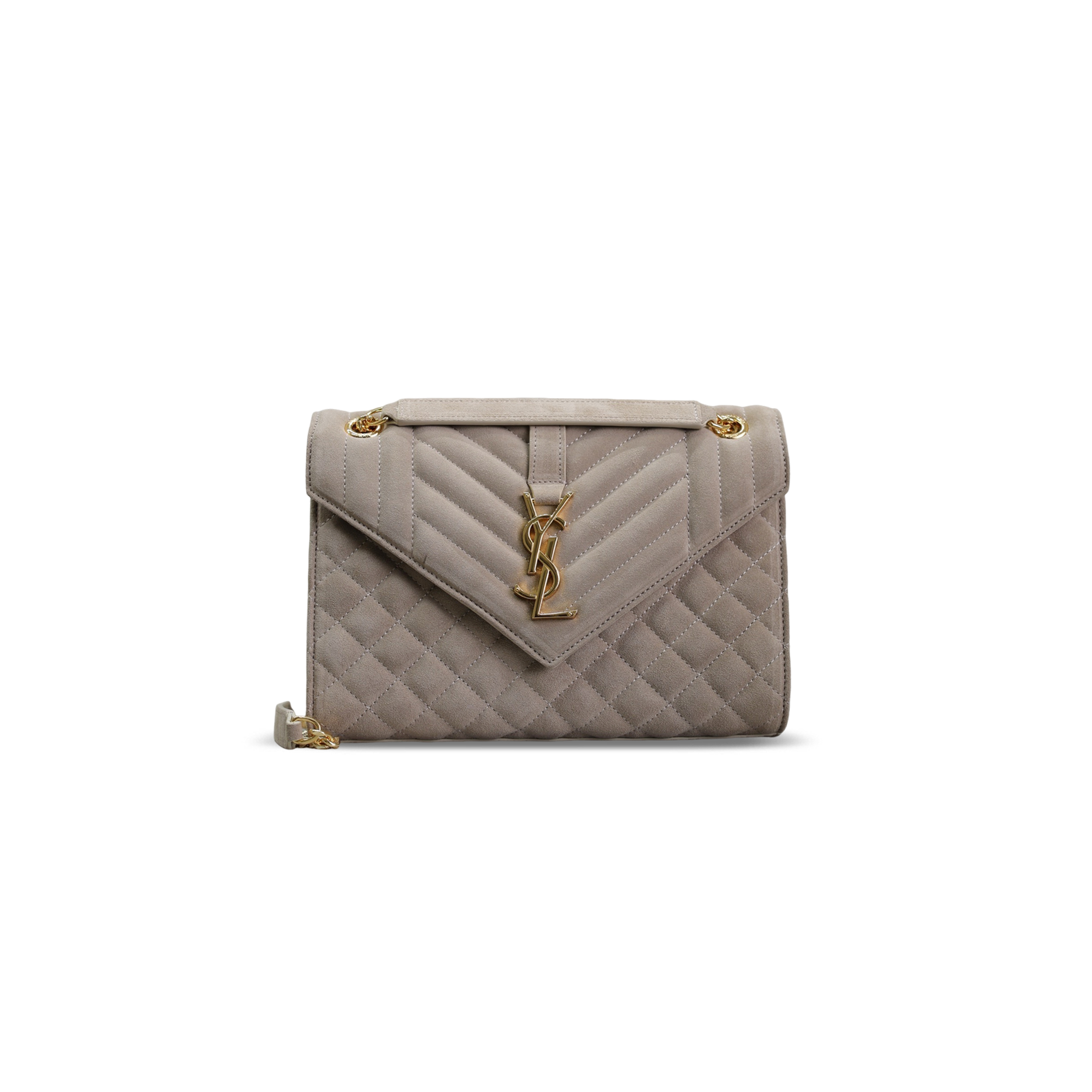Y51 ENVELOPE MEDIUM CHAIN BAG IN SUEDE 487206 (24*17.5*6cm)